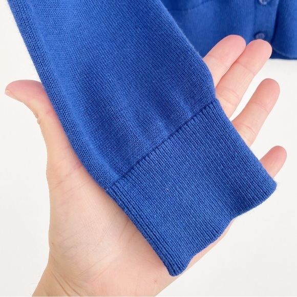 Banana Republic Blue Cotton Blend Button Down Cardigan Size Small - Picture 6 of 15